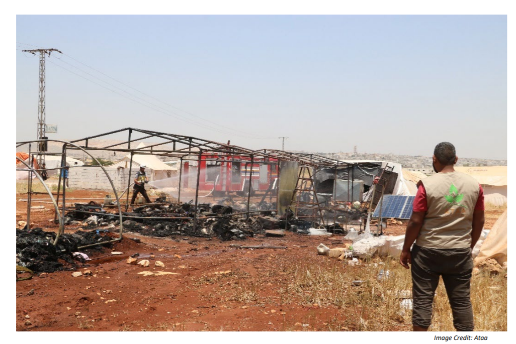 @ Ataa impact of fires in camps in NW Syria