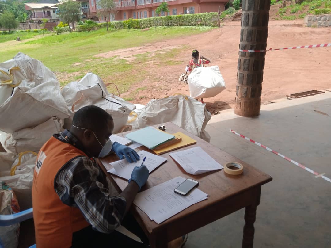 Beneficiaries collecting NFI kits at time NW region _done by NRC Beneficiaries collecting NFI kits at time NW region _done by NRC