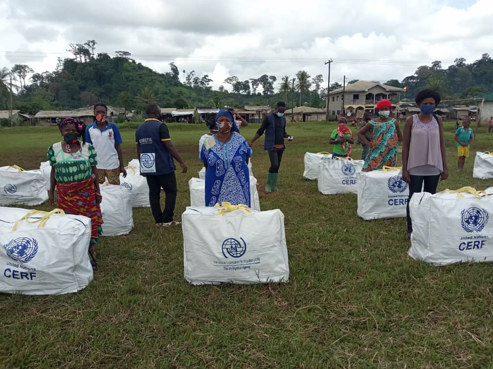 Distribution of Core Relief Items done by IOM Distribution of Core Relief Items done by IOM